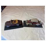 Qty 2; '41 Chevy, '32 Cadillac Model Cars