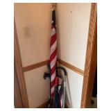 Umbrellas, Grabbers and Flag