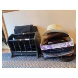 Magazine Rack, Hats and Bags