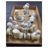 Qty 12 Precious Moments Animal Train and other Pcs