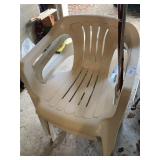 Plastic Chairs-3, Net, Cane pole