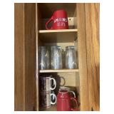 Cupboard Contents; Mugs, Glasses