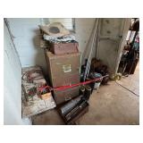 Wall Lot Contents,Locking File Cabinet,Toolbox,Boo