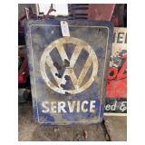 Volkswagen Service Sign,Porcelain,25x35