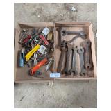 2 Boxes Tools,Wrenches,Snap Ring lPliers