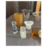 Assorted Figural Glass, Vessels and Tableware