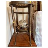 Cane Top Stool and Decorative Accent