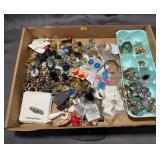 Mixed Costume Jewelry With Assorted Earrings
