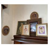 Framed Portraits Of Young Women And Children