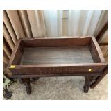 Oak Trestle Stand With Tray Top