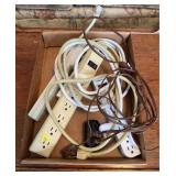 Assorted Power Strips And Extension Cords
