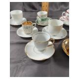 Assorted Small Demitasse Cups And Saucers