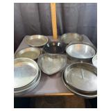 Enamelware and Aluminum Pie Plates and Cookware