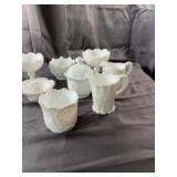 Group of White Milk Glass