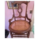 Victorian Antique Side Chair and Piano Stool