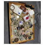 Mixed Brooches, Pins, Cameos And Floral Pieces
