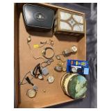 Mixed Wristwatches And Pocket Watch Parts Lot