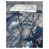 Metal and Marble Stand