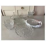 Clear Pressed Pattern Glassware