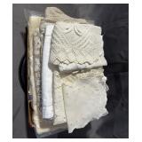 Vintage Assorted White Linens And Lace Pieces