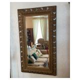 Large Ornate Gilt Rectangular Wall Mirror