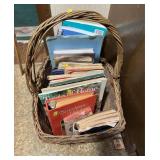 Vintage Cookbooks and Basket