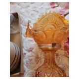 Assorted Pressed Glass and Stoneware