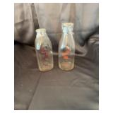 Vintage Glass Milk Bottle