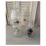 Antique Glass Oil Lamps