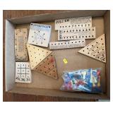 Mini Wood Brain Teaser Peg Games