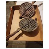 Antique Griswold Cast Iron Waffle Iron