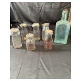 Vintage Glass Milk and Medicine Bottles