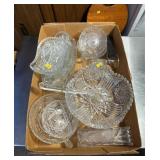 Assorted Cut Glass Bowls And Dish