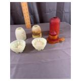 Satin Custard Glass Fairy Lamp Collection