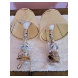 Pair Of Porcelain Figural Table Lamps