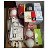 Mixed Light Bulbs And Boxes