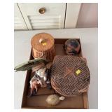 Baskets and Figurine