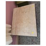 Marble Top Side Table With Iron Base