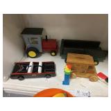 Wooden Toys, Tractor, Wagon, Car