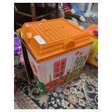Barbie Campers, House and Large Barbie on Stand