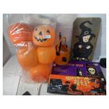 Assorted Halloween D©cor (Buckets, Lights, Signs)