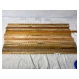 15 Assorted Yard Sticks