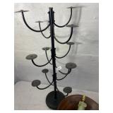 Hat Display, 2 Lamps, Wood bowl