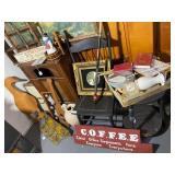 Corner Lot; Coca-Cola Pool Stick, Black Chair and