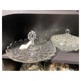 Candy Dish, Glassware, Porcelain Knobs