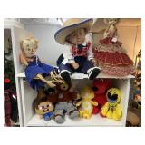 2 Shelves Contents ONLY; Stuffed Figurines, Baby C
