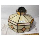 Hanging Slag Glass Lamp