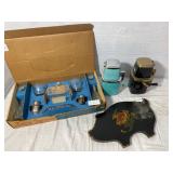 Anchor Hocking Table Service Set, Wood Pig, 2 Ice