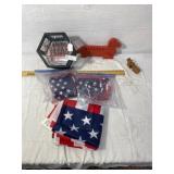 Flag, Small Flag Fabric, Letter Holder, Bottle Ope