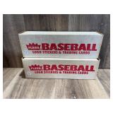 Qty 2 Fleer Baseball Card Sets, 1989, factory seal